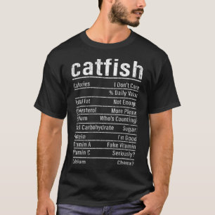 Catfish Fakten Funny Fishing Lover Catfish Graph T-Shirt