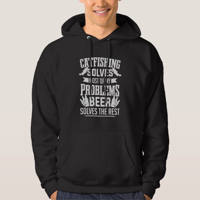 Catfish Fangmänner Fischer Fischer Fischer Fischer Hoodie (Vorderseite)