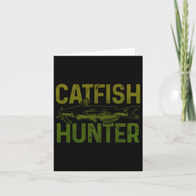 Catfish Hunter Catfish Fishing Gift Karte (Vorderseite)