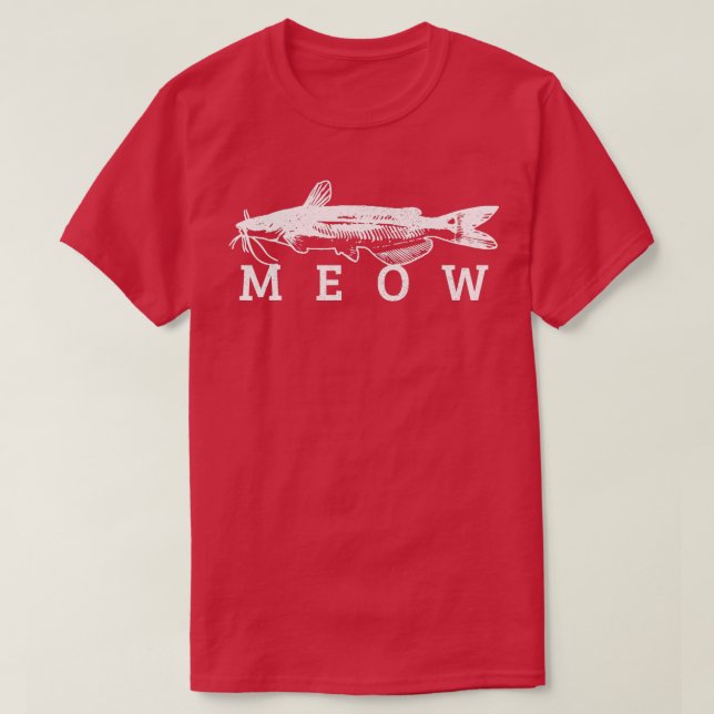 Catfish Meow Funny Catishing Fischen Fischer Gi T-Shirt (Design vorne)