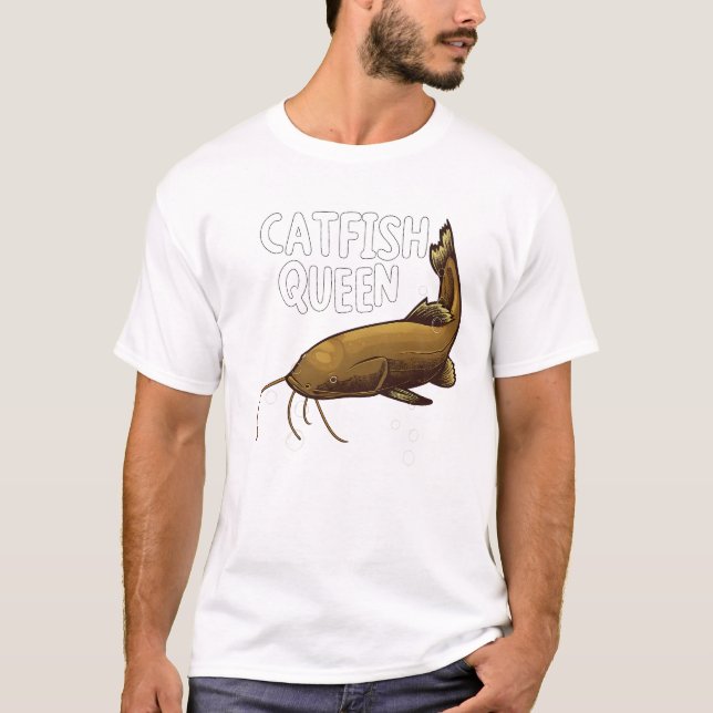 Catfish Queen Fishing Lover Cute Catfish T-Shirt (Vorderseite)