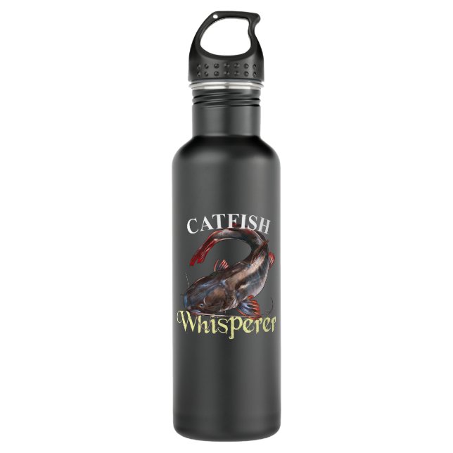 Catfish Whisperer Dark Edelstahlflasche (Vorderseite)