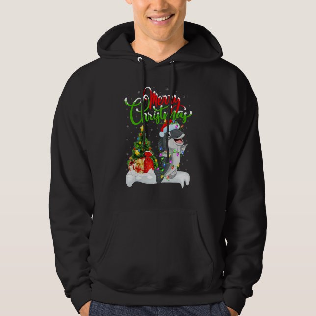 Catfish   Xmas Decorations Santa Catfish Christmas Hoodie (Vorderseite)
