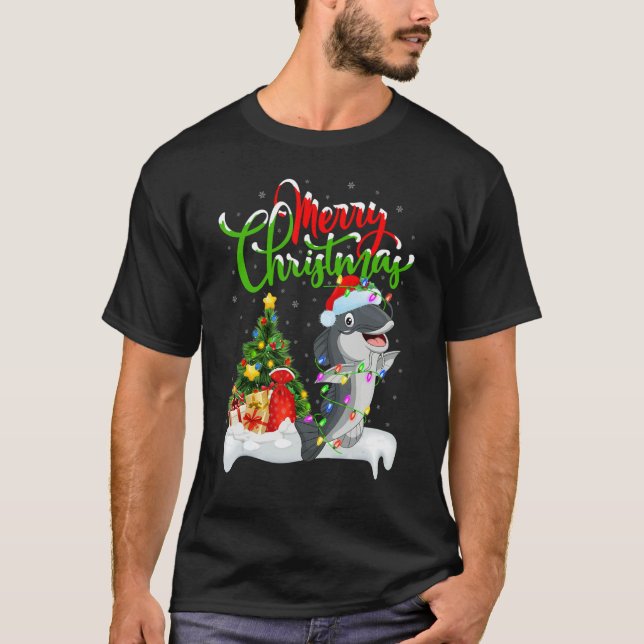 Catfish   Xmas Decorations Santa Catfish Christmas T-Shirt (Vorderseite)