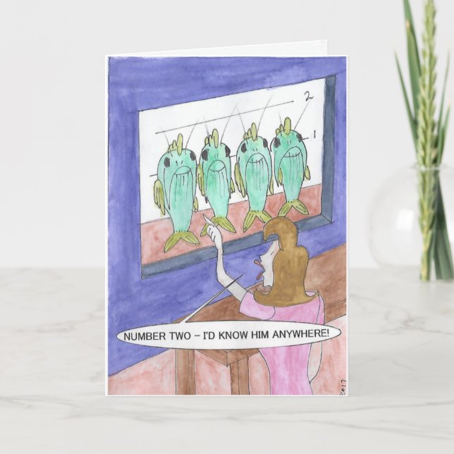 Catfishing Geburtstagskarte Karte (Vorderseite)