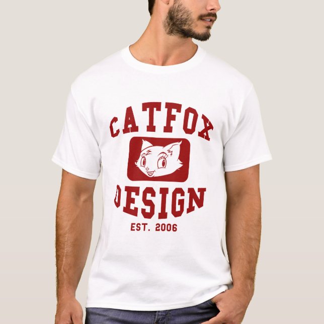 Catfox Uni-Entwurf T-Shirt (Vorderseite)