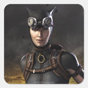 Catfrau Quadratischer Aufkleber