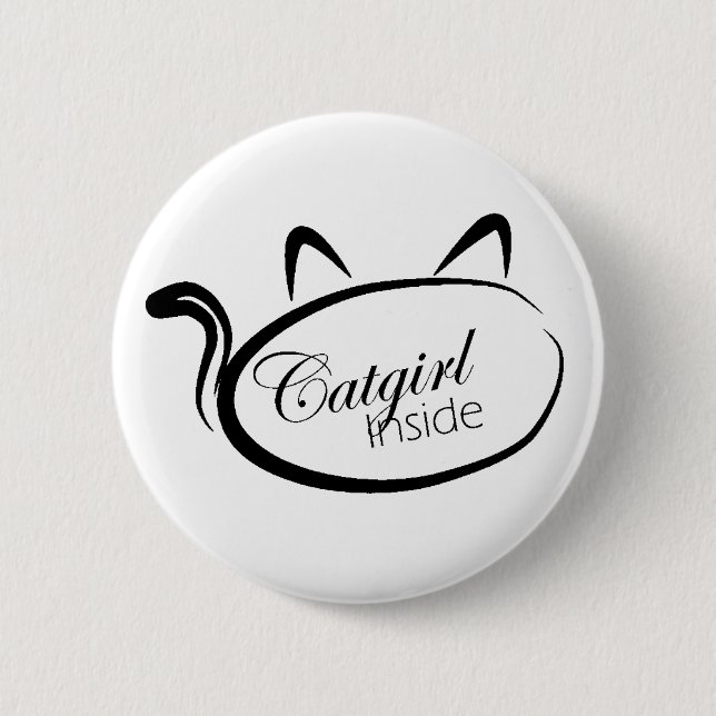 Catgirl nach innen button (Vorderseite)