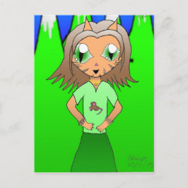 CatGirl Postkarte