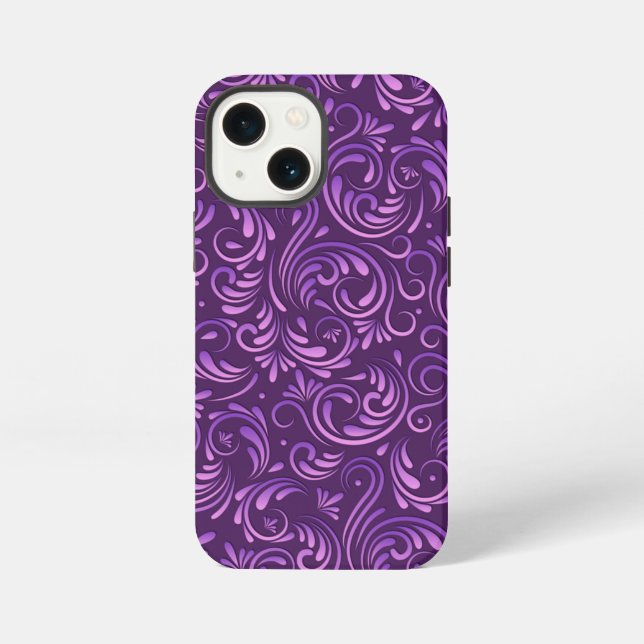 Cath Kidston Design Veilchen Blumen   iPhone Hülle (Rückseite)
