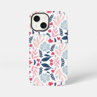 Cath Kidston London Design blaue Blumen iPhone 13 Mini Hülle