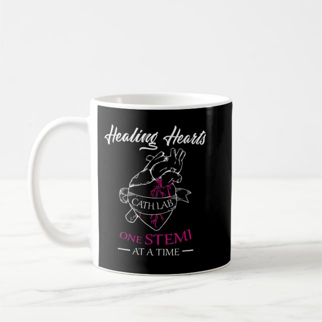 Cath Labrador Nurse Geschenk, Krankenpflege Stemi  Kaffeetasse (Links)