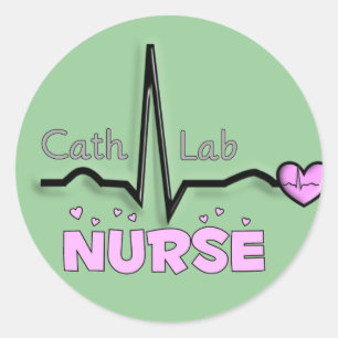 Cath Labrador Nurse Geschenke Runder Aufkleber