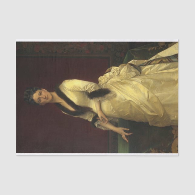 Catharine Lorillard Wolfe von Alexandre Cabanel Seidenpapier (Vorderseite)