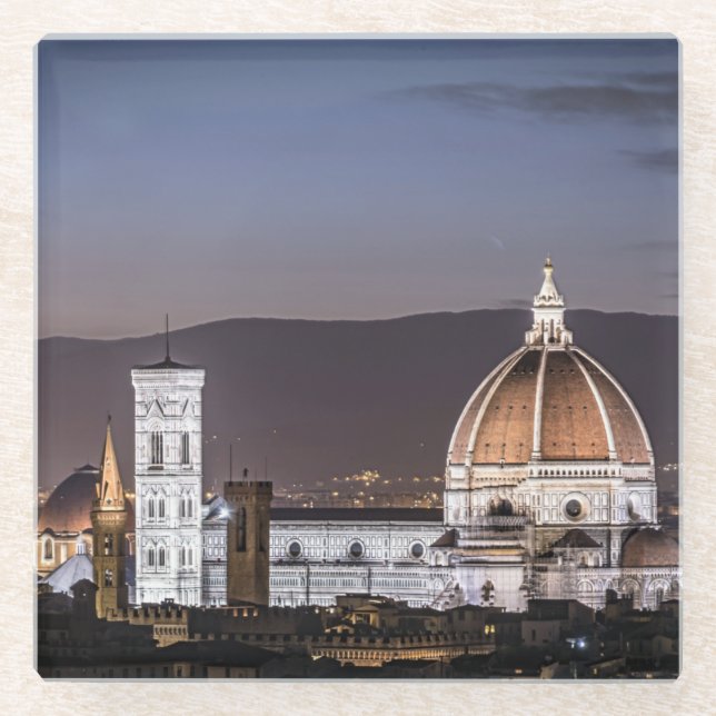 Cathedral - Florance Italy Glasuntersetzer (Vorderseite)