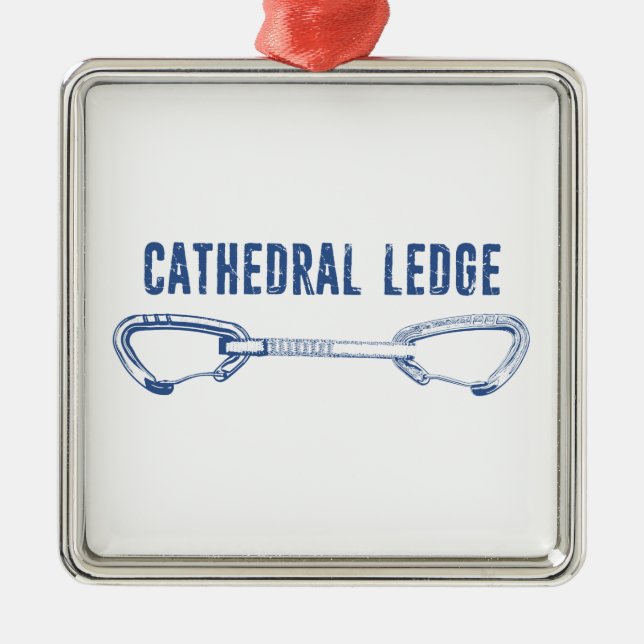 Cathedral Ledge Klettern Schnellziehen Ornament Aus Metall (Vorne)