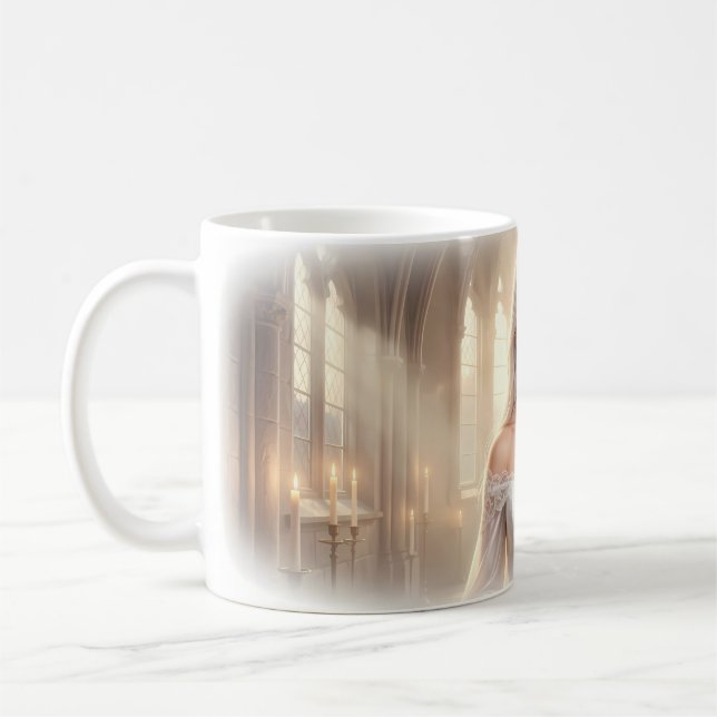 Cathedral Light and Ivory Grace Dream Bride Mug Kaffeetasse (Links)
