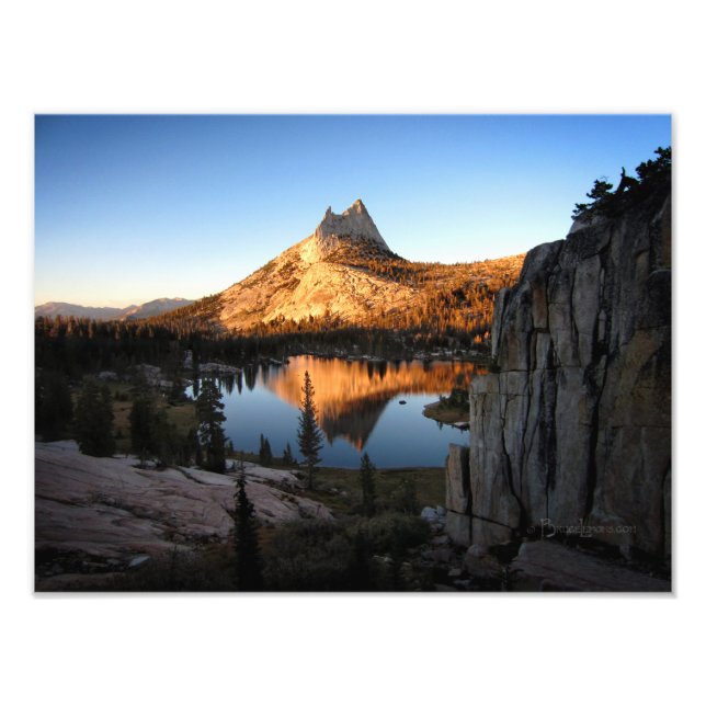 Cathedral Peak Sunset - John Muir Trail - Yosemite Fotodruck (Vorne)