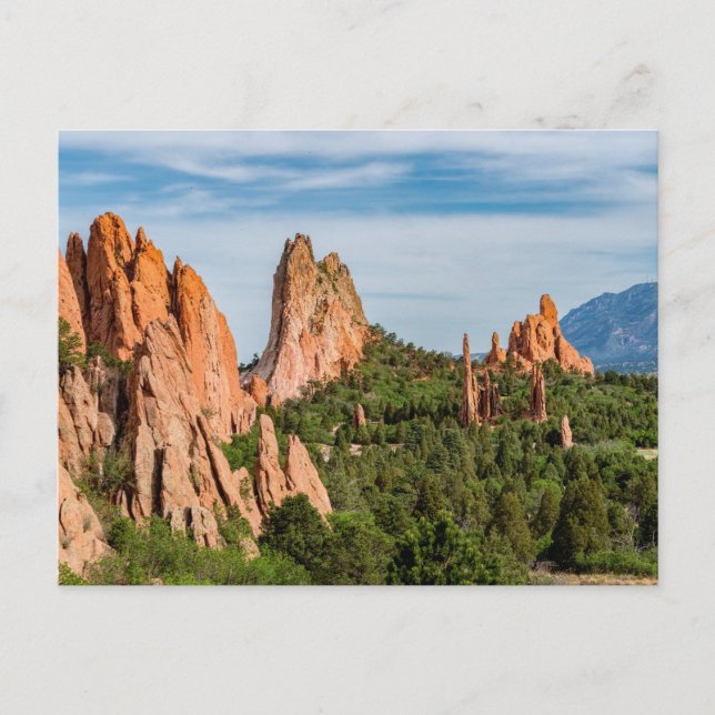 Cathedral Spires Formation Colorado Postkarte (Vorderseite)
