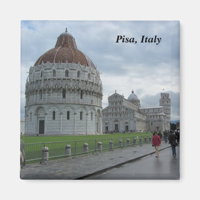 Cathedral Square in Pisa, Italien Magnet (Vorne)