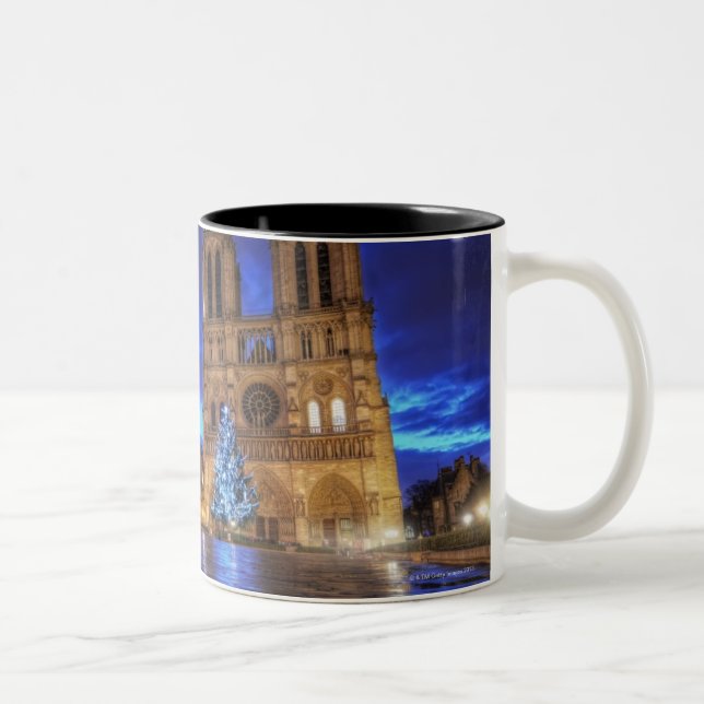 Cathédrale Notre-Dame de Paris Zweifarbige Tasse (Rechts)