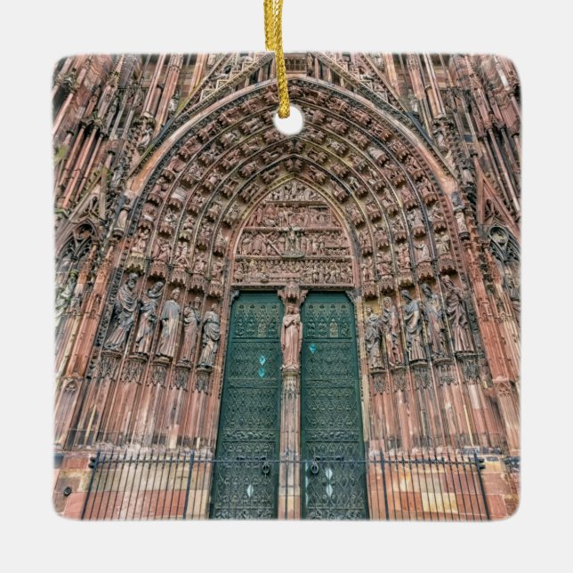 Cathedrale Notre-Dame, Straßburg, Frankreich Keramikornament (Vorderseite)