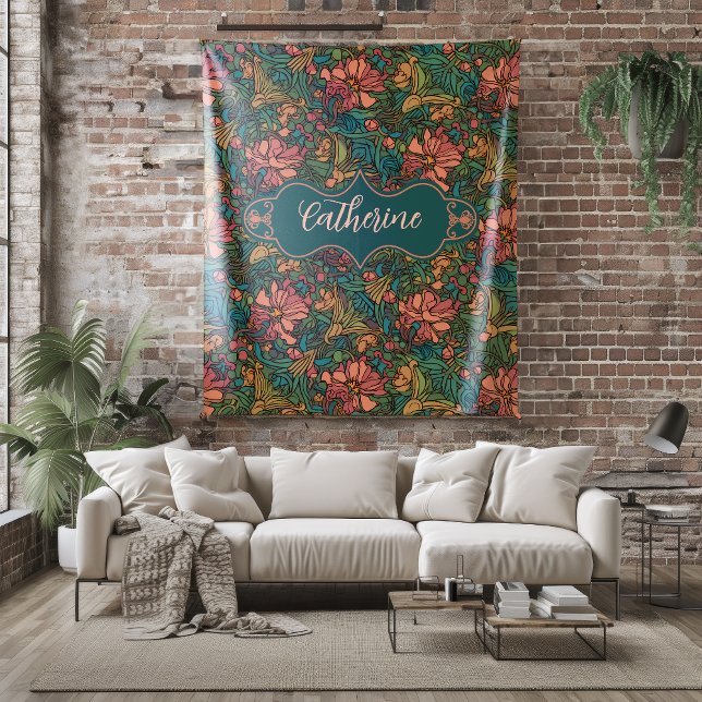 Catherine Art Nouveau Fleece Blanket (Von Creator hochgeladen)