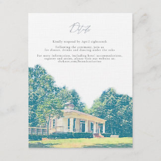 Catherine & Bo Detailkarte Einladung