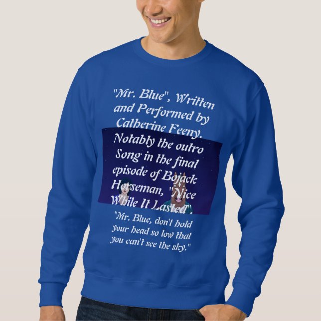Catherine Feeny Bojack Horseman - Blue Sweatshirt (Vorderseite)