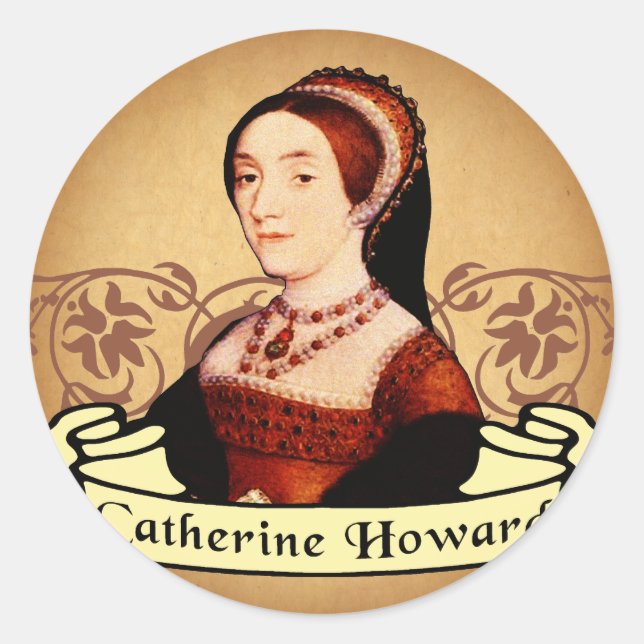 Catherine Howard Classic Runder Aufkleber (Vorderseite)