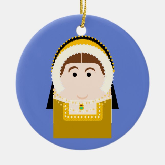 Catherine Howard Tudor Queen Keramik Ornament (Vorne)