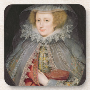 Catherine Killigrew, Dame Jermyn, 1614 (Öl auf Untersetzer