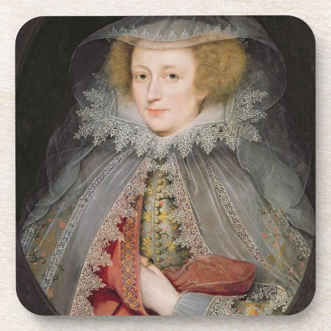 Catherine Killigrew, Dame Jermyn, 1614 (Öl auf Untersetzer (Vorderseite)