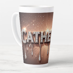 Catherine Name in tropfendem Gold Milchtasse
