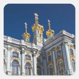 Catherine Palace Kapelle Detail Quadratischer Aufkleber