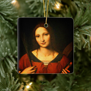 Catherine von Alexandria (Bernardino Luini) Keramikornament
