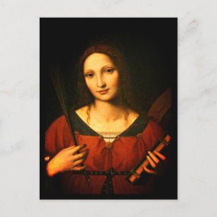 Catherine von Alexandria (Bernardino Luini) Postkarte