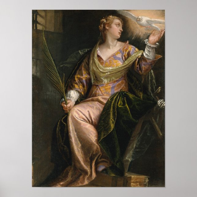 Catherine von Alexandria im Gefängnis Poster (Vorne)