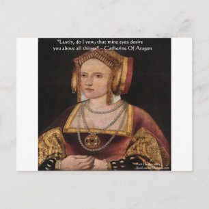 Catherine von Aragon Liebeszitat-Geschenke & Karte