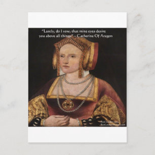 Catherine von Aragon Liebeszitate Geschenke & Kart Postkarte