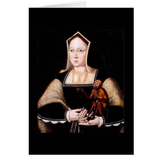 Catherine von Aragon mit dem Affen (Vorne)