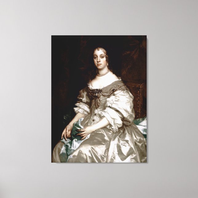 Catherine von Braganza von Sir Peter Lely Leinwanddruck (Vorderseite)