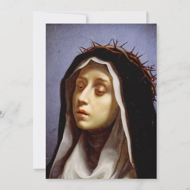 Catherine von Siena Feiertagskarte (Vorderseite)