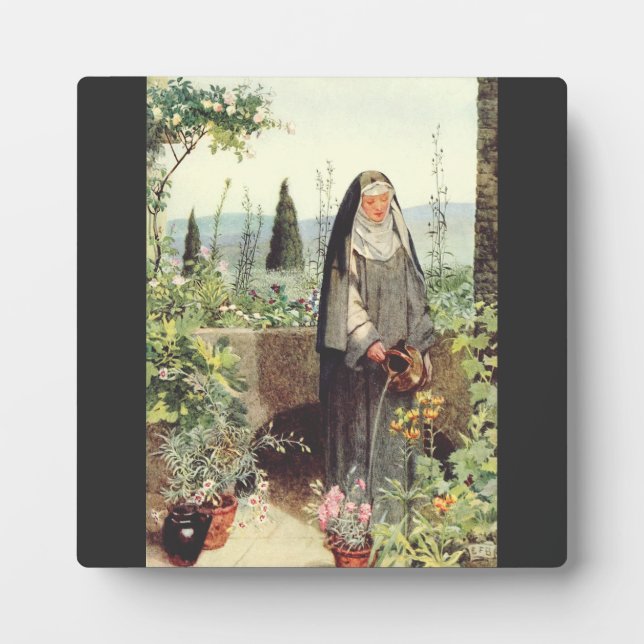 Catherine von Siena Fotoplatte (Vorderseite)