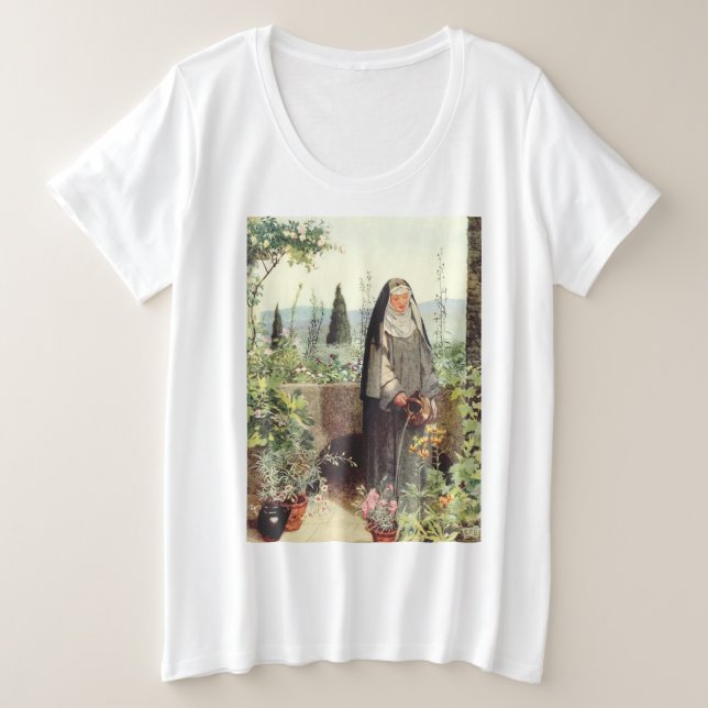 Catherine von Siena Große Größe T-Shirt (Design vorne)