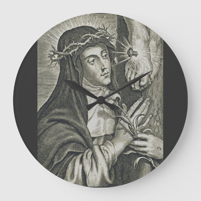 Catherine von Siena Große Wanduhr (Vorderseite)