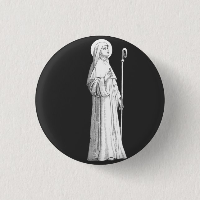 Catherine von Siena Jungfrau Button (Vorderseite)