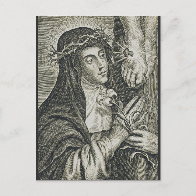 Catherine von Siena Postkarte (Vorderseite)