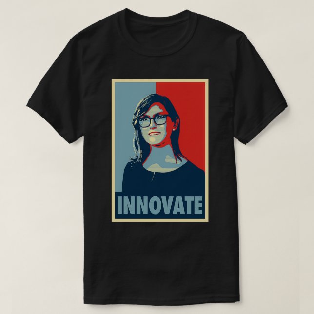 Cathie Wood Hope Innovate T-Shirt (Design vorne)