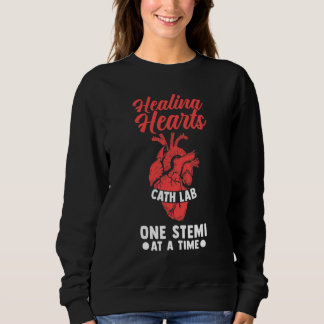 Cathlab Healing Hearts Krankenpflege Katheter Kran Sweatshirt